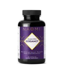 NAOMI Citrus Bergamot bottle front for daily cardiovascular support.