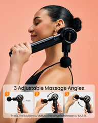 NAPRE Massage Gun with adjustable angles targets shoulders, back, and hips