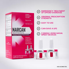 NARCAN Nasal Spray in a home first-aid kit supports emergency readiness.
