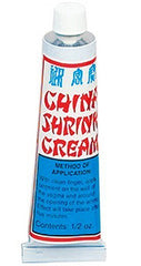Nasstoys China Shrink Cream bottle, smooths intimate skin for all skin types.