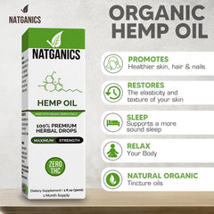 Natganics USA-made label and certifications signaling quality.