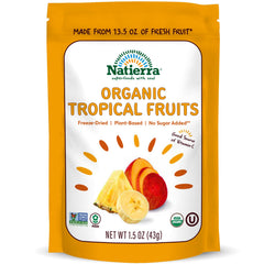 NATIERRA freeze-dried tropical pineapple slices offer a crunchy, on-the-go snack.