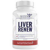 Nation Health MD Liver Renew bottle for daily liver support and easy supplementation.
