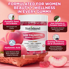NATISLAND gummies with pumpkin seed oil emphasize urinary comfort and well-being
