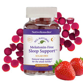 Native Remedies Melatonin-Free Sleep Gummies pack for gentle nightly support.