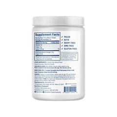 NativePath Collagen Peptides Wild Berry powder dissolving in water for a quick shake