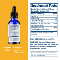 NativePath D3K2 tincture dropper showing easy, precise dosing