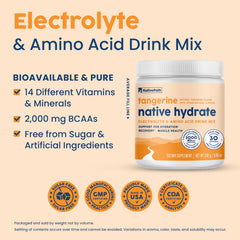 NativePath Hydrate zero sugar label signals a calorie-free flavor option