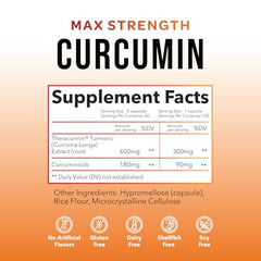 Natleo Theracurmin bottle side highlights easy-to-swallow capsules for busy routines
