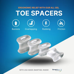 NatraCure Gel Toe Spacers demonstrate skin-nourishing formula for daily wear