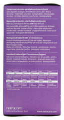 Natracare Dry and Light pad slim profile for discreet daily protection.