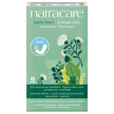 Natracare mini panty liners cover shows breathable organic cotton for everyday comfort.