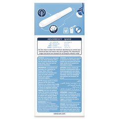 Natracare organic cotton tampon exterior with 16-count box, ideal for travel-friendly protection.