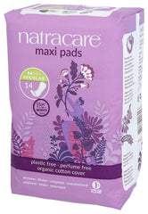 Natracare pad outer view shows slim, discreet profile.