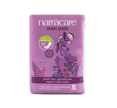 Natracare Maxi Regular pads six-pack box with eco-friendly packaging.