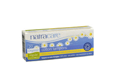 Natracare 20 tampons no applicator regular value pack, everyday comfort and reliability.