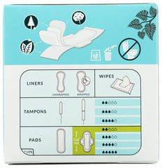 Natracare Ultra Pads with Wings feature a waterproof plant-based back.