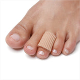 NatraCure Gel Toe Protectors front view protecting toes from friction