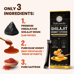 Natruveda shilajit resin close-up shows minerals for daily vitality.