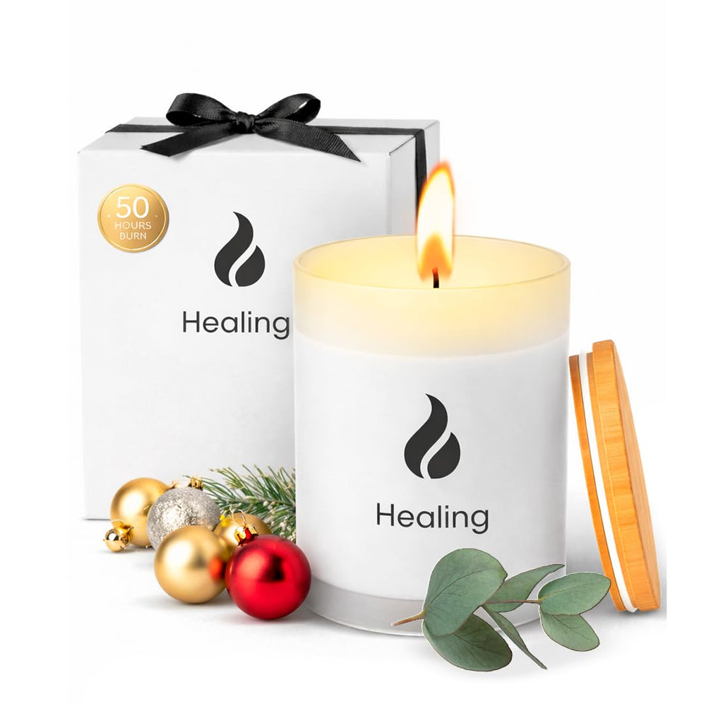 Natur IX soy healing candle with a slow burn for peaceful spaces.