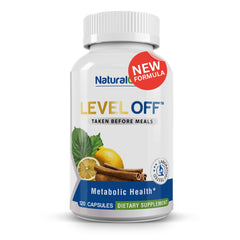 Natural Cure Labs Level Off bottle front showcasing glucose support benefits
