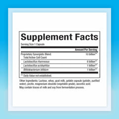 Natural Factors Acidophilus Bifidus bottle label close-up highlighting gluten-free and GMP-certified quality