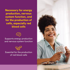 Natural Factors Vitamin B12 Cyanocobalamin 1000 mcg tablets back label with ingredients.