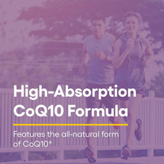 Natural Factors CoQ10 bottle with rice bran oil blend.