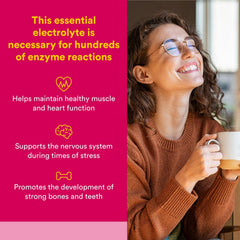 Natural Factors Magnesium Citrate capsules enabling relaxed sleep and muscle function.