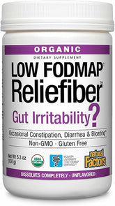 Natural Factors Reliefiber powder bottle for easy daily fiber support.