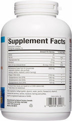 Close-up of Natural Factors RxOmega-3 softgels for daily use