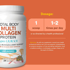 Total Body Multi-Collagen scoop for measuring a serving