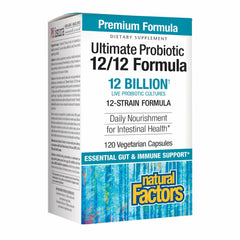 Natural Factors Ultimate Probiotic bottle view offering daily digestive support