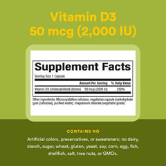 Natural Factors Vegan Vitamin D3 bottle with hands for scale and convenience.