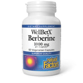 Natural Factors WellBetX berberine capsule for daily heart health support.