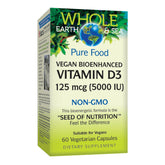 Natural Factors Vitamin D3 bottle showing vegan 5,000 IU for bone support