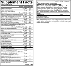 Natural Factors Women 50-plus bottle side label highlighting enzymes and prebiotic fiber for digestion