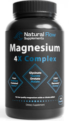 Natural Flow 4X Magnesium bottle ready for daily supplementation and calm support