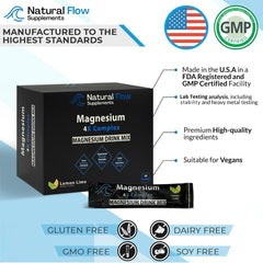 Close-up of Natural Flow magnesium blend ingredients for calm, balanced support