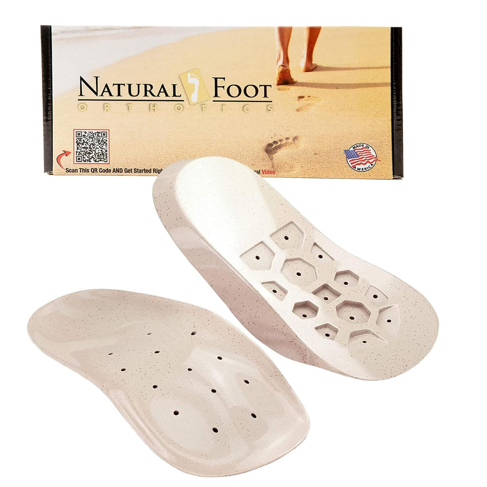 Natural Foot Orthotics Original Stabilizer supports heel to midfoot for better alignment.