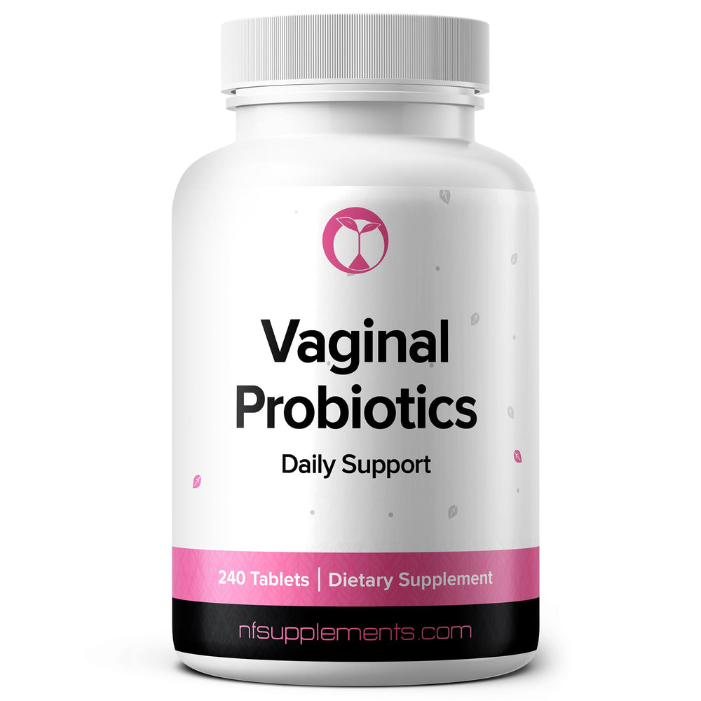 Natural Foundation Vaginal Probiotics bottle highlighting daily potency for balanced intimate health