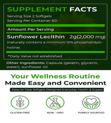 Natural Nutra softgels in blister pack; easy to swallow daily