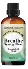 Natural Riches Breathe bottle pour for easy, mess-free inhalation.