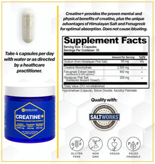 Natural Stacks Creatine Monohydrate capsules ready for daily use, supporting muscle endurance.