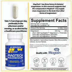 Natural Stacks MagTech three-forms illustration with Magtein, glycinate, and taurate in one capsule.