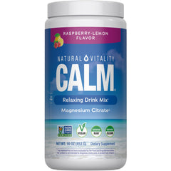 Natural Vitality CALM bottle pour for a calming magnesium drink