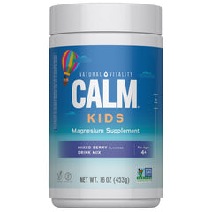 Natural Vitality Calm Sleep mixed berry drink ready to relax after dinner