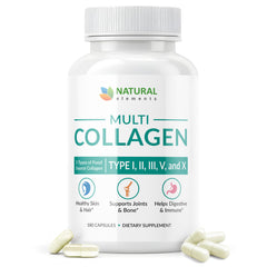 Naturalelements Multi Collagen bottle front view signaling premium joint support