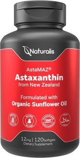 Naturalis Astaxanthin softgel bottle for daily antioxidant support