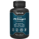 Naturalis Ultimate Omega-3 bottle front view shows full spectrum fish oil for daily Omega-3 support